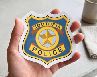 Pegatinas troqueladas del Departamento de Policía de Zootopia, Judy Hopps, imanes para coche, accesorios y regalos para novia, vinilo adhesivo con logo.