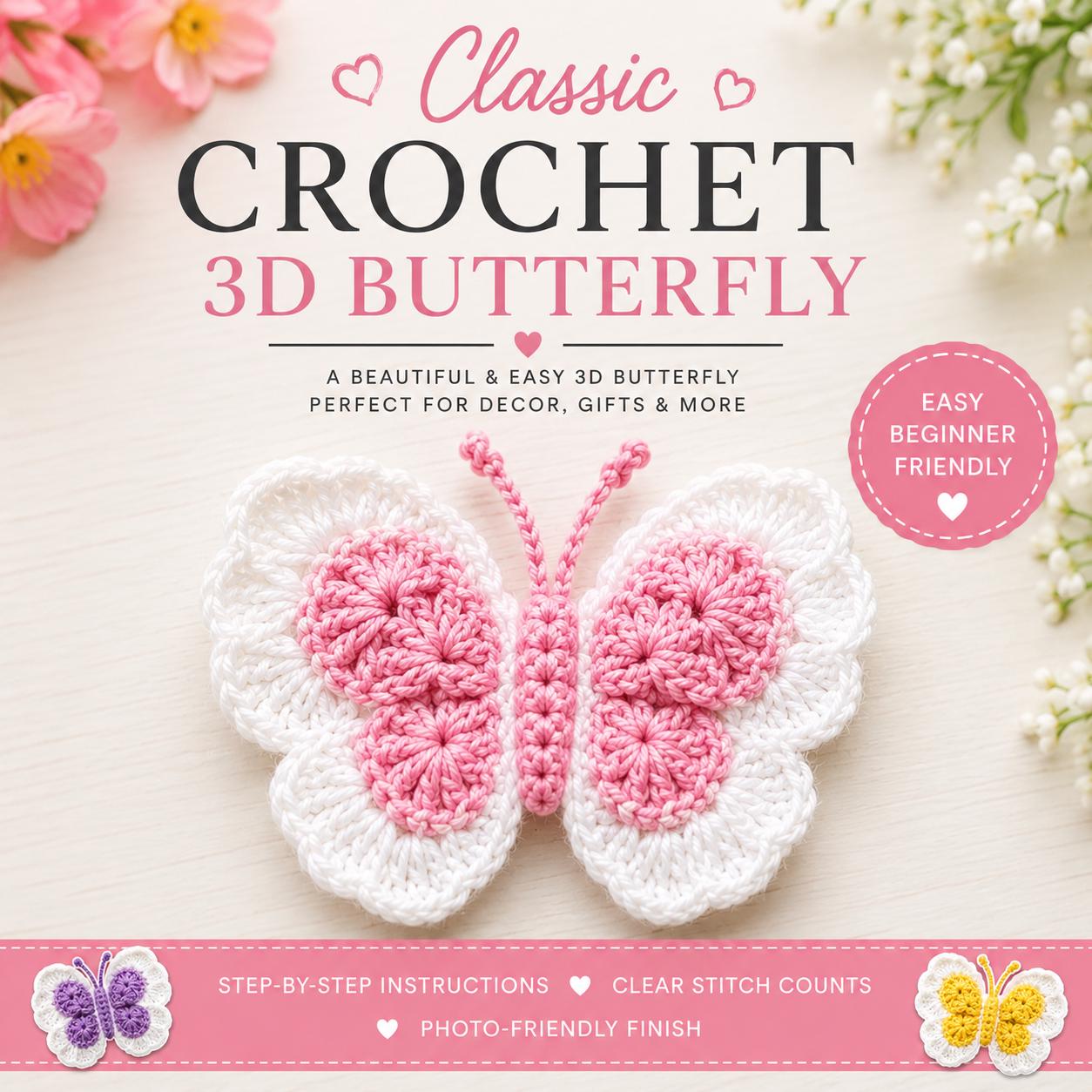 3D Butterfly Applique PDF