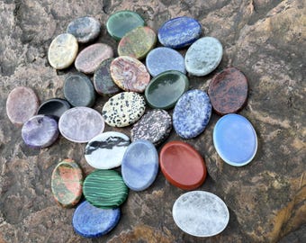 Natuurlijke Kristal Zorgsteen Palmsteen Gladde Zak Edelsteen voor Ontspanning Meditatie Stress Focus Mindfulness Handheld Cadeau