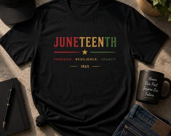 Juneteenth Freedom Resilience Legacy T-Shirt | 1865 Celebration Tee