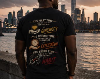 When Giving Becomes the Standard T-Shirt Generosity Quote Tee
