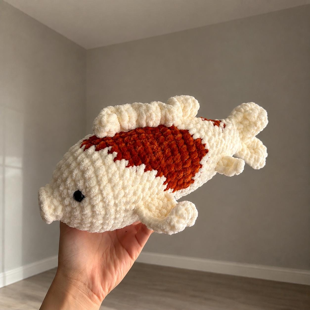 5 Chenille Yarn Crochet Patterns for Soft Plushies, Cozy Decor, and Cute Gifts 3 Koi Fish Amigurumi Beginner-Friendly Chenille Yarn