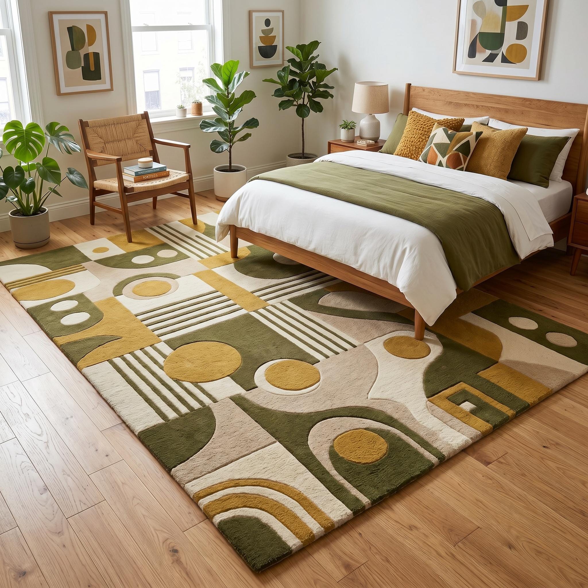Mid century rug - Etsy 日本