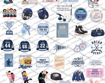 20+ Off Campus PNG Bundle | Hockey Romance PNG | Off Campus Hockey Graphic Digital Download