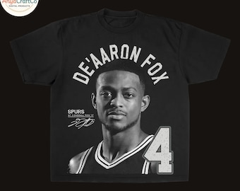 De'Aaron Fox PNG | Vintage San Antonio Basketball Graphic (Digital Download)