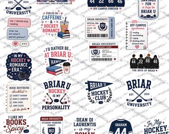 University Hockey sticker PNG , Off Campus Hockey Romance PNG, University Design, College Hockey, Graham & Laurentiis PNG