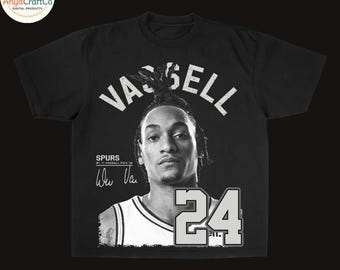 Devin Vassell PNG | Vintage San Antonio Basketball Graphic (Digital Download)