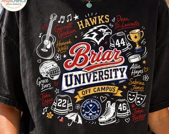University Hockey Fan Digital Design, Off Campus Hockey Romance Graphic Design Download