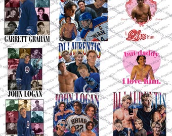 Hockey University PNG Bundle, Garrett Graham, Dean Di Laurentis (Digital Download)