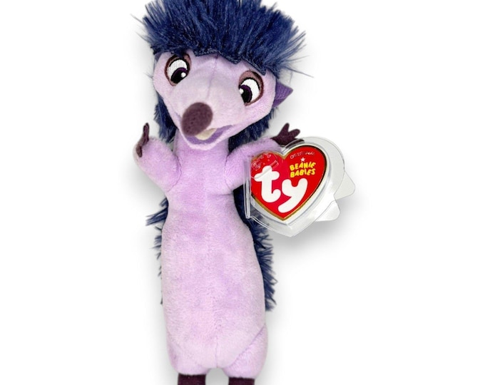Dos the Hedgehog | Playful Purple Pal | Mint Heart Tag TY Beanie Baby