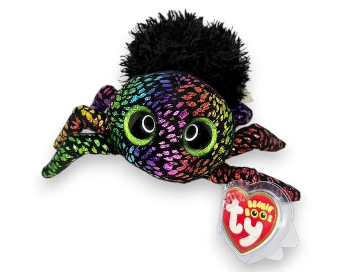 Leggz the Spider | Eight-Legged Spookster | Mint Heart Tag TY Beanie Boo