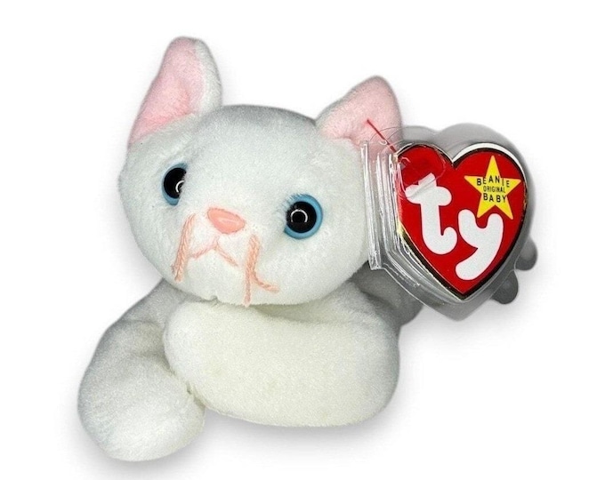 Flip the Cat | Snowy Little Sweetheart | Mint Heart Tag TY Beanie Baby