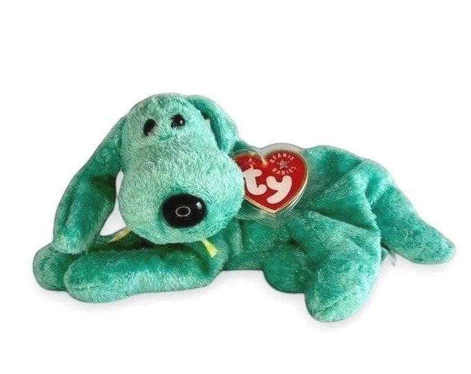 Diddley the Dog | Cheerful Porch Pal | Mint Heart Tag TY Beanie Baby