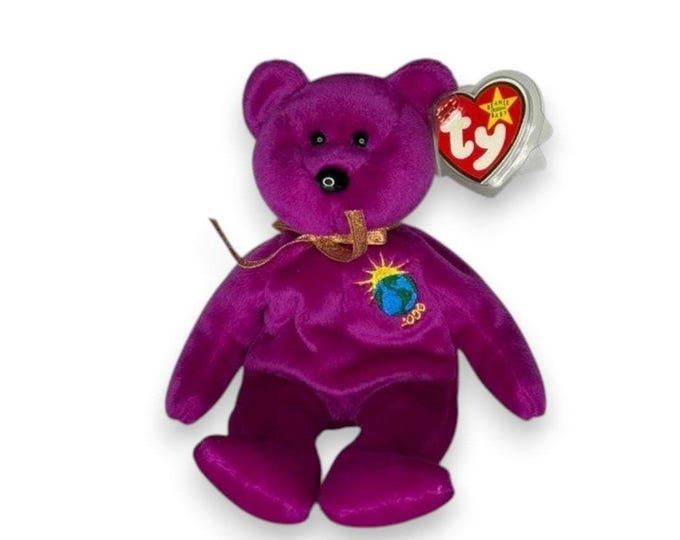 Millennium the Bear | Turn of the Century  | Mint Heart Tag TY Beanie Baby