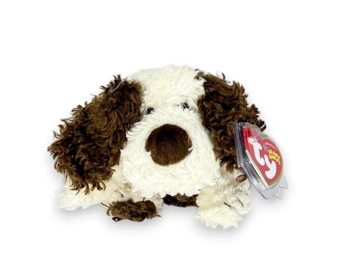 Spuds the Dog  | Floppy Puppy Friend | Mint Heart Tag TY Beanie Baby