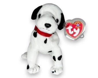 Dizzy the Dog | Spotted Sidekick | Mint Heart Tag TY Beanie Baby