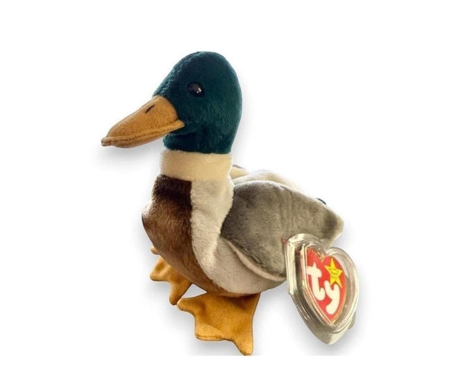 Jake the Mallard Duck | Pondside Pal | Mint Heart Tag TY Beanie Baby