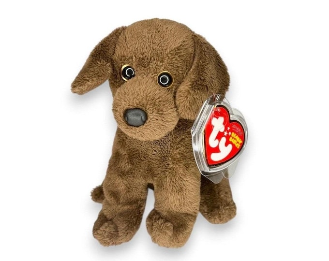 Cocoa the Dog | Chocolate Puppy Pal | Mint Heart Tag TY Beanie Baby