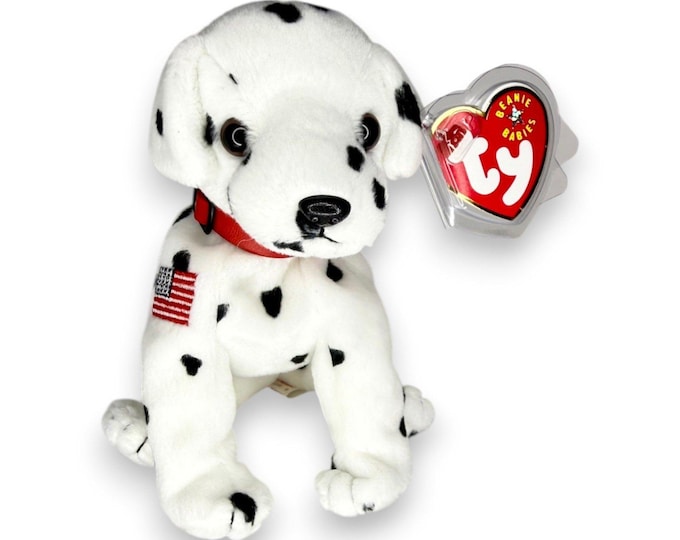 Rescue the Dalmatian | FDNY Tribute Pup | Mint Heart Tag TY Beanie Baby
