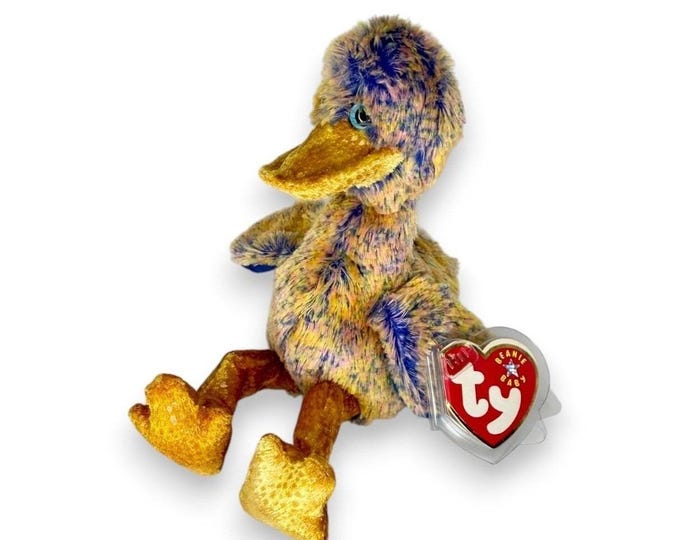 Dinky the Dodo Bird | Colorful Island Bird | Mint Heart Tag TY Beanie Baby