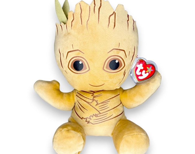Groot | Little Guardian of the Galaxy | Mint Heart Tag TY Beanie Buddy