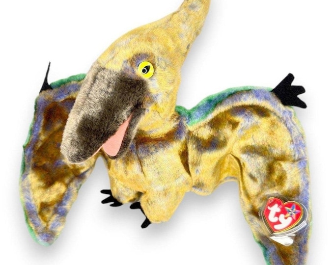 Swoop the Pterodactyl | Prehistoric Flyer | Near Mint Tag TY Beanie Buddy