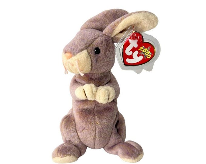 Springy the Rabbit | Lavender Spring Bunny  | Mint Heart Tag TY Beanie Baby