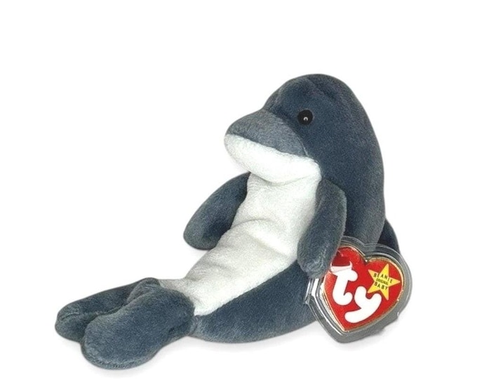 Echo the Dolphin | Blue Lagoon Friend | Mint Heart Tag TY Beanie Baby
