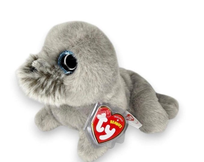 Wiggy the Seal  | Ocean Cuddler | Mint Heart Tag TY Beanie Baby