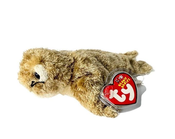 Fins the Seal | Sandy Seaside Sweetie | Mint Heart Tag TY Beanie Baby