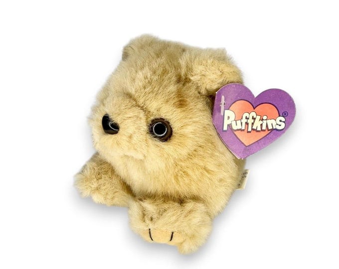 Honey the Bear | Honey Golden Cuddle Bear | Puffkins Collectible Plush