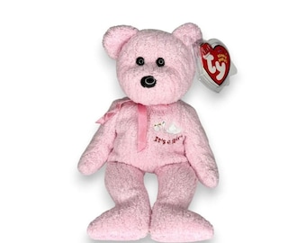 Baby Girl the Bear | Little Bundle of Joy | Mint Heart Tag TY Beanie Baby