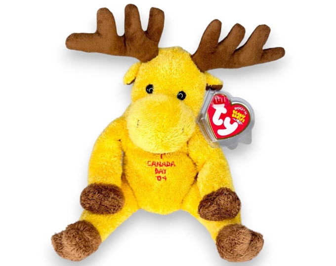 Dominion the Moose | Canada Day Celebration | Mint Heart Tag TY Beanie Baby