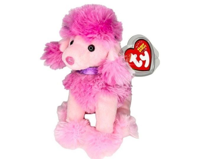 Ooh-La-La the Dog | Pretty Pink Poodle  | Mint Heart Tag TY Beanie Baby