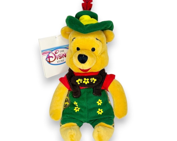 Oktoberfest Winnie the Pooh | Bavarian Bear | Vintage Disney Store Bean Bag