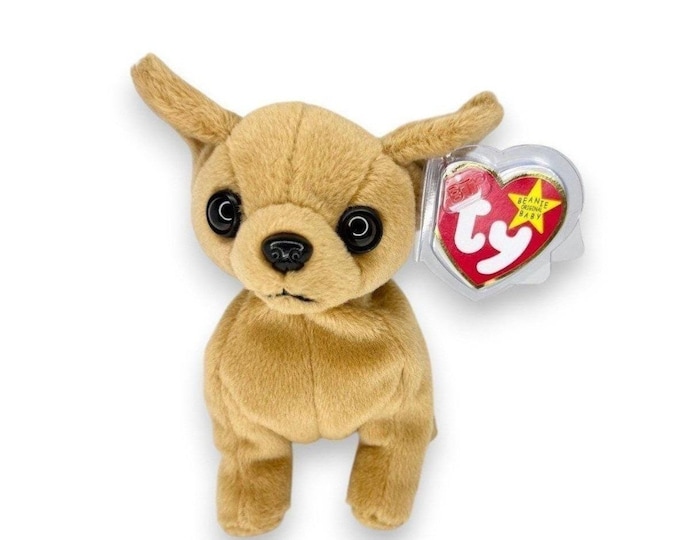 Tiny the Chihuahua | Pocket-Sized Pup | Mint Heart Tag TY Beanie Baby