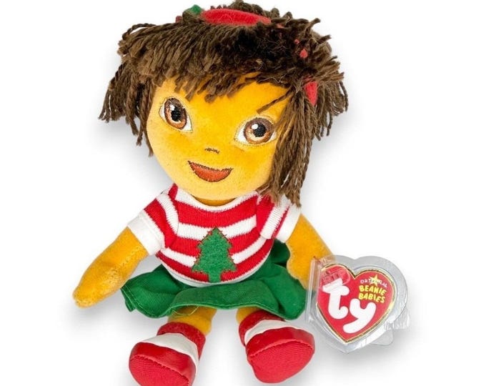 Holiday Dora  | Christmas Cheer | Mint Heart Tag TY Beanie Baby