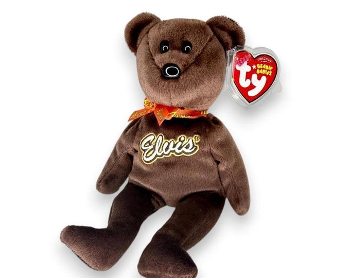 Coco Presley Bear | Reese's Chocolate | Mint Heart Tag TY Beanie Baby