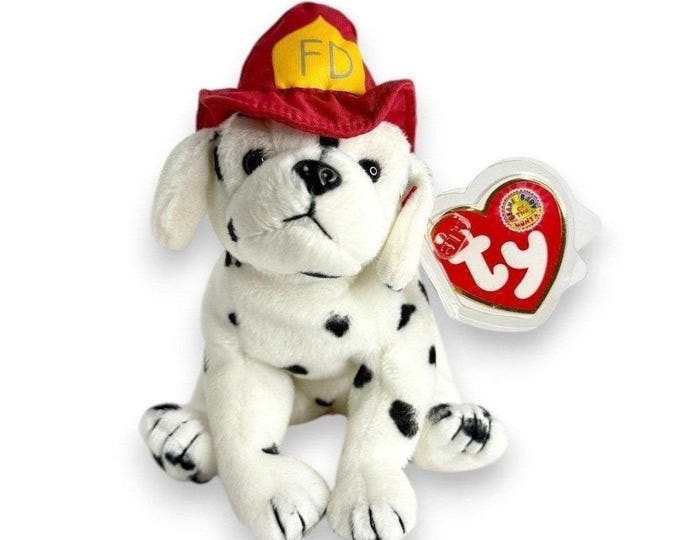 Fireplug the Dalmatian | Firehouse Pup | Mint Heart Tag TY Beanie Baby