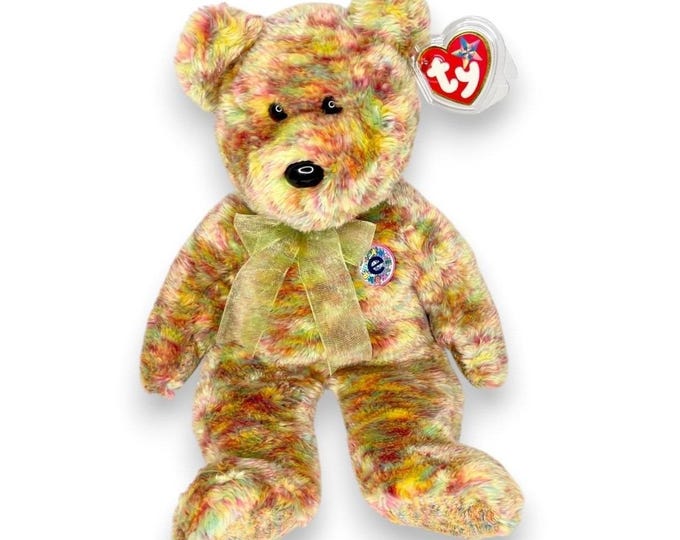Speckles Bear | Rainbow Swirl Sweetheart | Mint Heart Tag TY Beanie Buddy