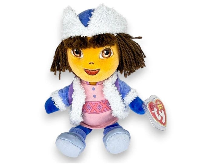 Parka Dora  | Winter Explorer | Mint Heart Tag TY Beanie Baby