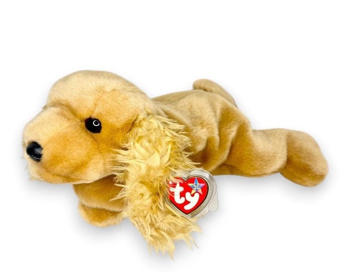 Spunky the Dog | Golden Day Companion | Mint Heart Tag TY Beanie Buddy