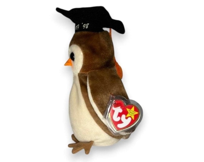 Wise the Owl | Graduation Scholar | Mint Heart Tag TY Beanie Baby