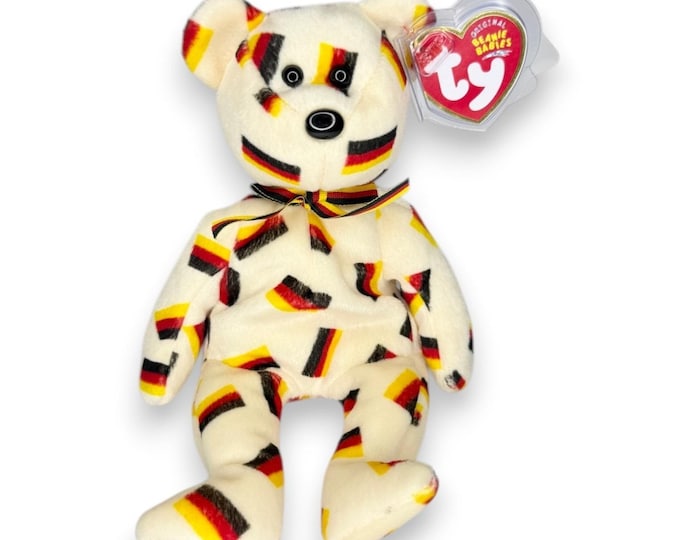 Deutschland the Bear | German Flag Pride | Mint Heart Tag TY Beanie Baby