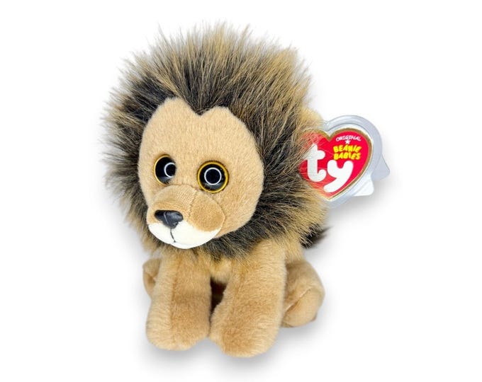 Cecil the Lion | Fluffy Little King | Mint Heart Tag TY Beanie Baby