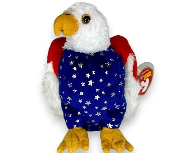 Free the Eagle | Star-Spangled Eagle | Mint Heart Tag TY Beanie Baby