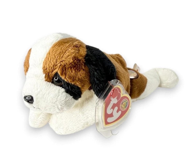 Alps the St. Bernard | Mountain Rescue Pup | Mint Heart Tag TY Beanie Baby