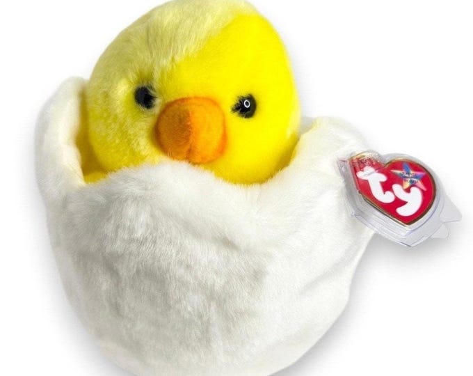 Eggbert the Chick | Little Spring Hatchling | Mint Heart Tag TY Beanie Buddy
