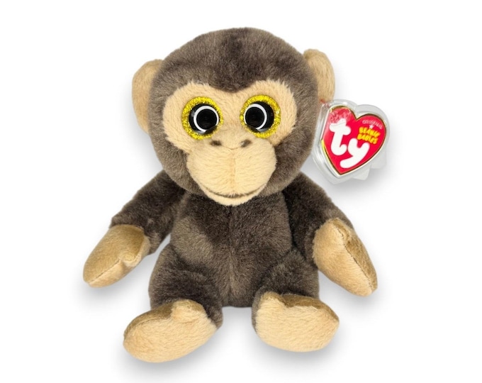 Bananas the Monkey | Sweet Little Chimp | Mint Heart Tag TY Beanie Baby