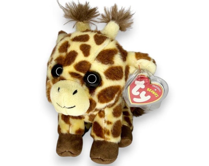 Peaches the Giraffe | Spotted Safari Sweetheart | Mint Heart Tag TY Beanie Baby